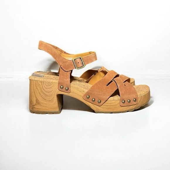 🌻NEW Kork-Ease Ester Brown Leather Sandal Size 10 | $150 Retail - Picture 1 of 10